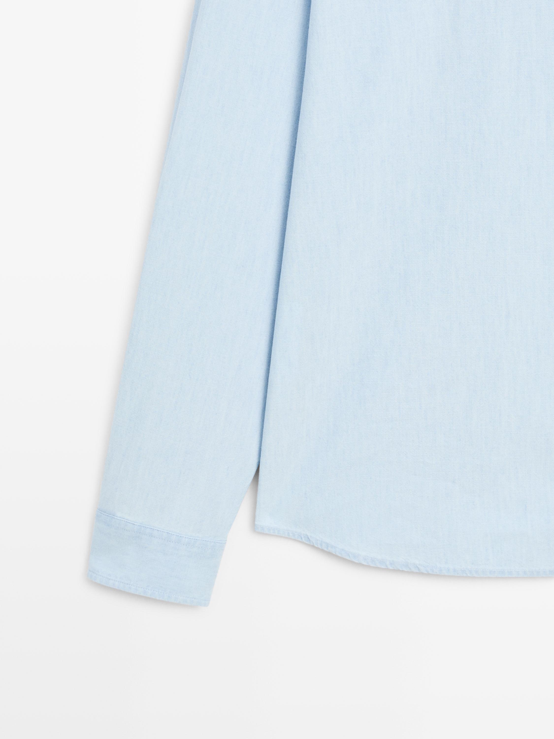 Chemise regular fit en denim 100 % coton